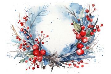 A wreath isolated on a white background