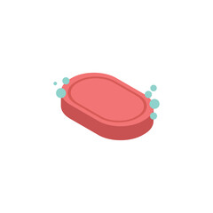 Isolated colored cleaning soap icon Vector
