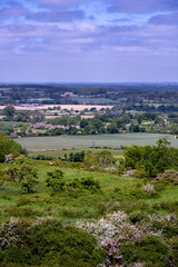 Fototapeta na wymiar View from Malling Down nature reserve, East Sussex, England