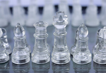crystal chess, strategy game with king as the main player