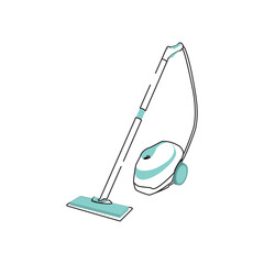 Isolated monochrome vacuum cleaner icon Vector