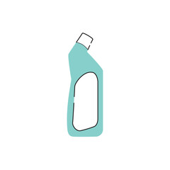 Isolated monochrome liquid soap bottle icon Vector