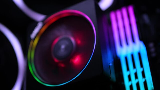 PC cooling RGB fan and memory