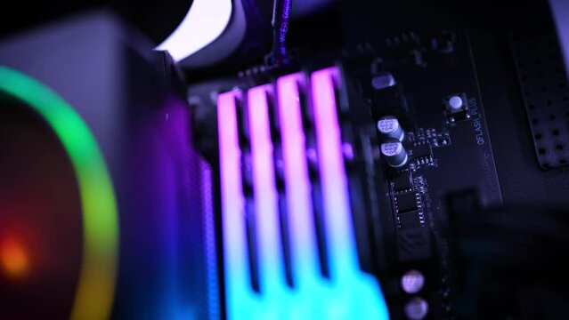 PC cooling RGB fan and memory