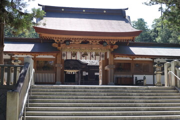 Oyamazumi Shrine, located on the island of Omishima (Ehime prefecutre) in the Seto Inland Sea, Japan