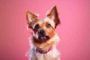 Glamorous Yorkie A Picture-Perfect Canine AI generative