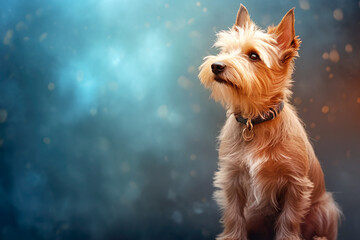 Tiny and Irresistible A Captivating Yorkshire Terrier AI generative