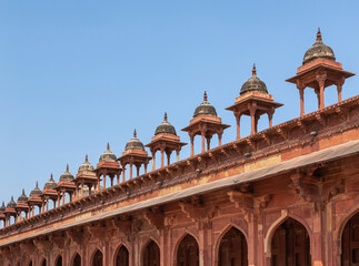 Public place architecture roof mughal building india style  - 618326033