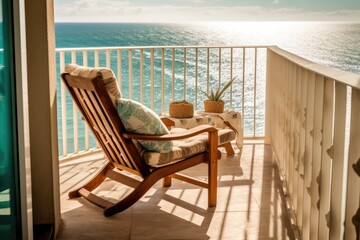 photo of hotel balcony with beach view Photography