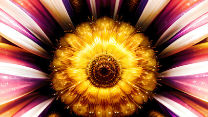 Abstract flower, AI generated Illustration