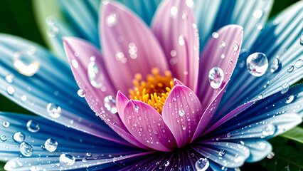 Macro Flower, AI generated Illustration