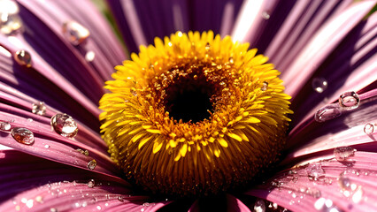 Macro Flower, AI generated Illustration