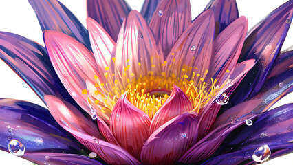 Macro Flower, AI generated Illustration