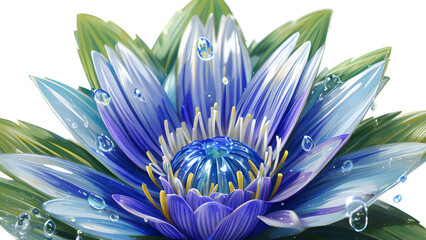 Macro Flower, AI generated Illustration