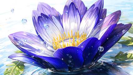 Macro Flower, AI generated Illustration
