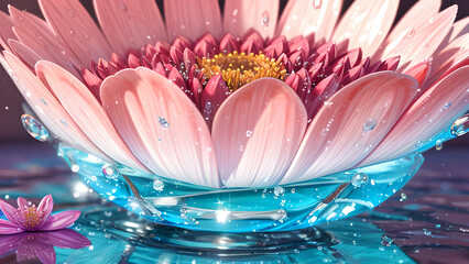 Macro Flower, AI generated Illustration