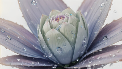 Macro Flower, AI generated Illustration