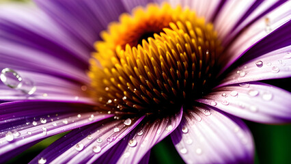 Macro Flower, AI generated Illustration