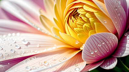 Macro Flower, AI generated Illustration