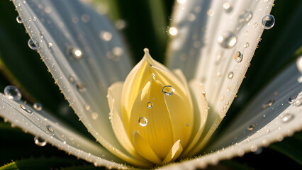 Macro Flower, AI generated Illustration