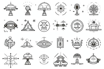 set of icons