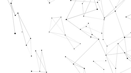 Abstract technology background from lines and dots. Plexus space geometrical backdrop