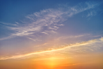 Fototapeta na wymiar Colorful Tropical Sunrises and Sunsets - OcuDrone Aerial Sky Images