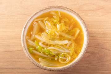 白菜のあんかけスープ