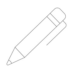 Isolated colored pencil kid sketch Vector