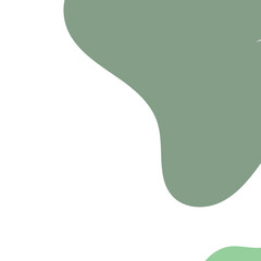 Green Frame Decor Corners Background 