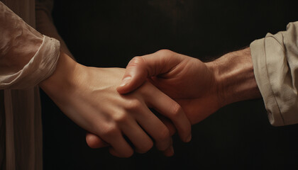 handshake between two people