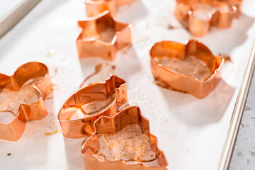 Christmas cookie-cutter peppermint fudge
