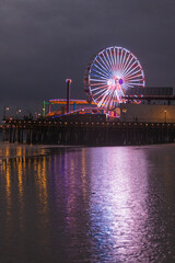 Santa Monica Pier in Los Angeles CA with Ferris wheel