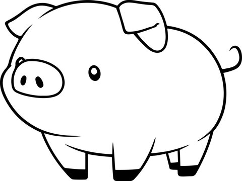 Pig Outline Images – Browse 57,918 Stock Photos, Vectors, and Video | Adobe  Stock
