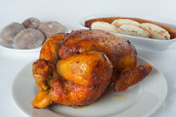 Pollo frito asado