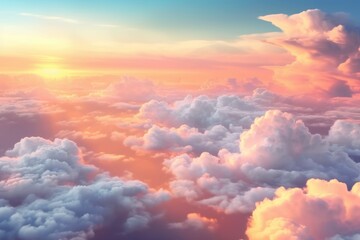 beautiful sky and clouds sunrise photoraphy Generated AI