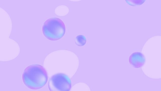 紫色の泡が流れるアニメーション 
15秒ループ　