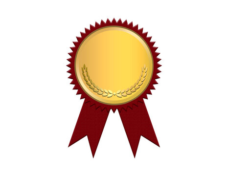 Professional Red & Gold Certificate Award Transparent Clipart