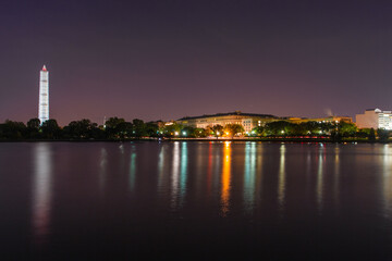 Naklejka premium Washington DC national mall and capitol building