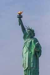 Fototapeta premium Statue of Liberty and New York City Skyline