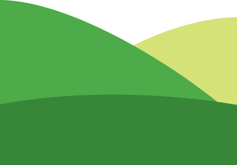 Obraz premium Landscape hill scenery mountain green illustration