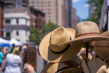 Hats at the street fair