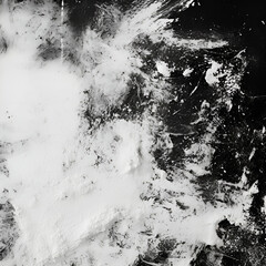 Abstract Black and White Textured Artwork