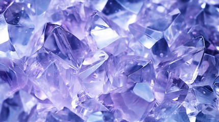Crystal texture, purple tone. Generative AI image.