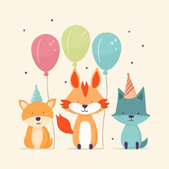 cat and birthday dog