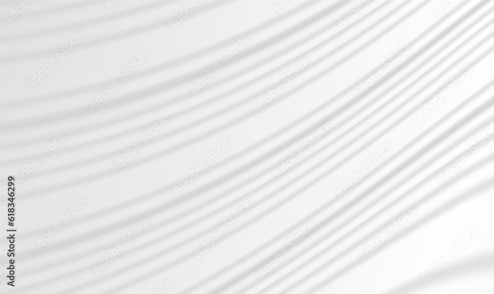 Poster white cloth background abstract with soft waves. white gray satin texture that is white silver fabri