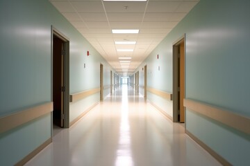 empty hospital hallway photography