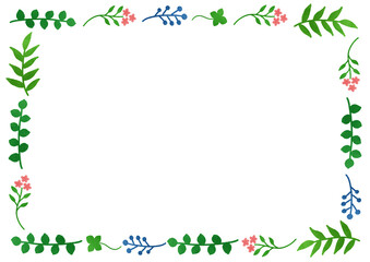 Obraz premium 花 植物 ボタニカル 四角 フレーム