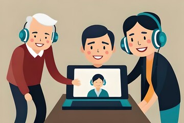 Digital verbunden, Ältere Generation nutzt Smartphone zur sozialen Interaktion und bleibt so mitten im Leben