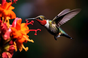 hummingbird in flight